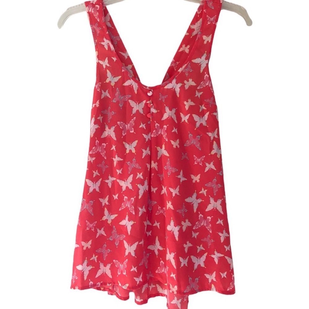 Butterfly Tank Top Blouse